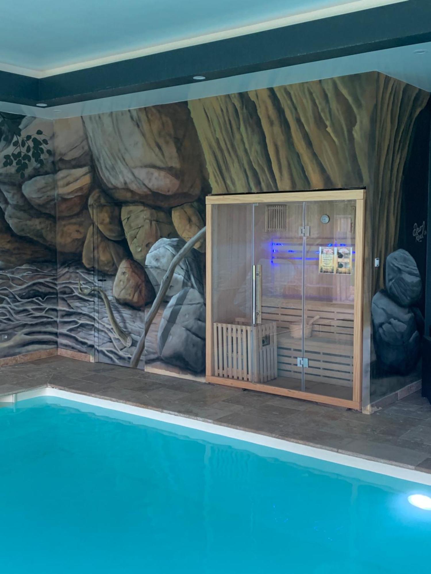 Cottage Piscine Interieure31Degres Zoo La Fleche24H Du Mans Clermont-Creans Bagian luar foto